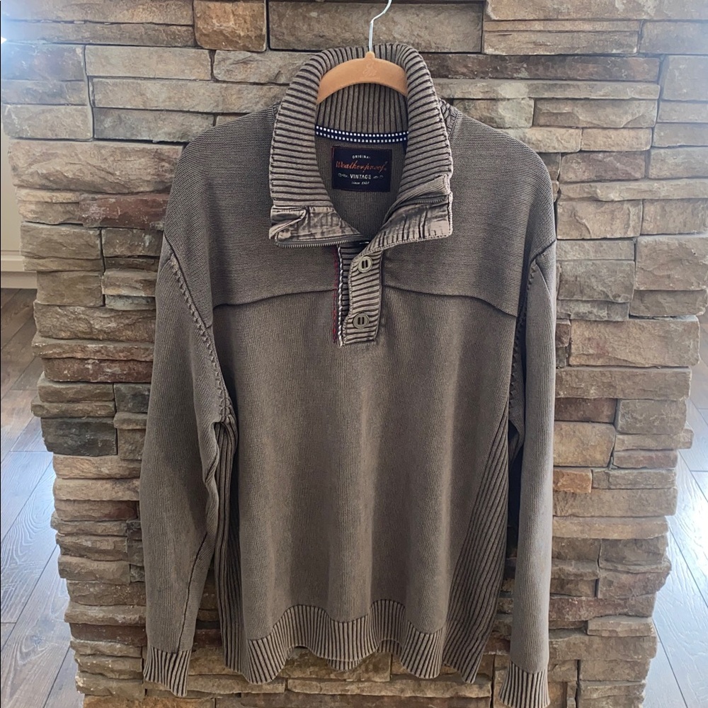 Weatherproof Men's Taupe Sweater